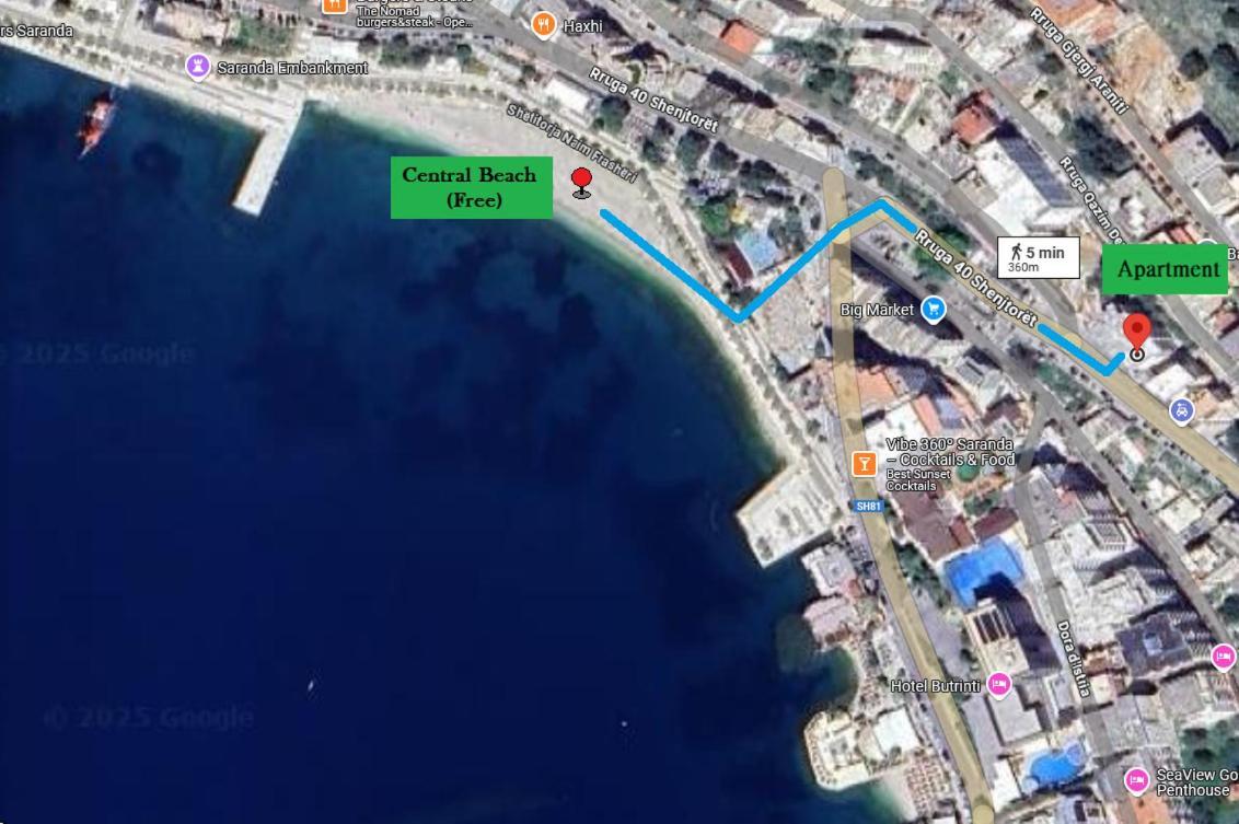Morina Sea View Apartment Sarande Exterior photo
